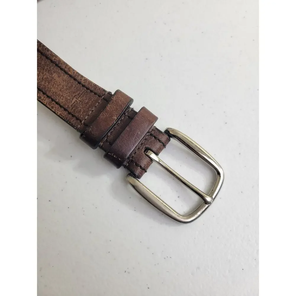 Dockers Brown Leather Classic Everyday Casual Work Dress Belt‎ Men's Size 42